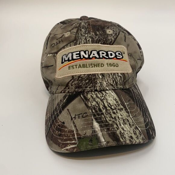 Menards Camo Adjustable Baseball Dad Hat - Picture 1 of 9